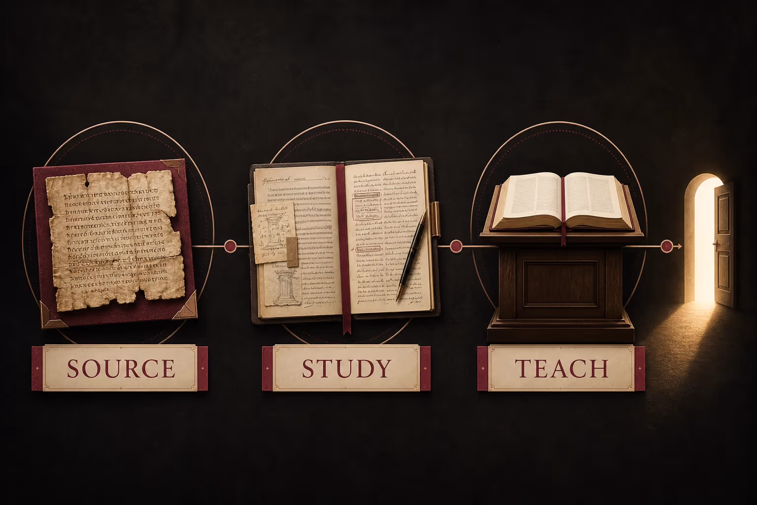 A clear source to study to teaching pathway for institutional Bible partnerships