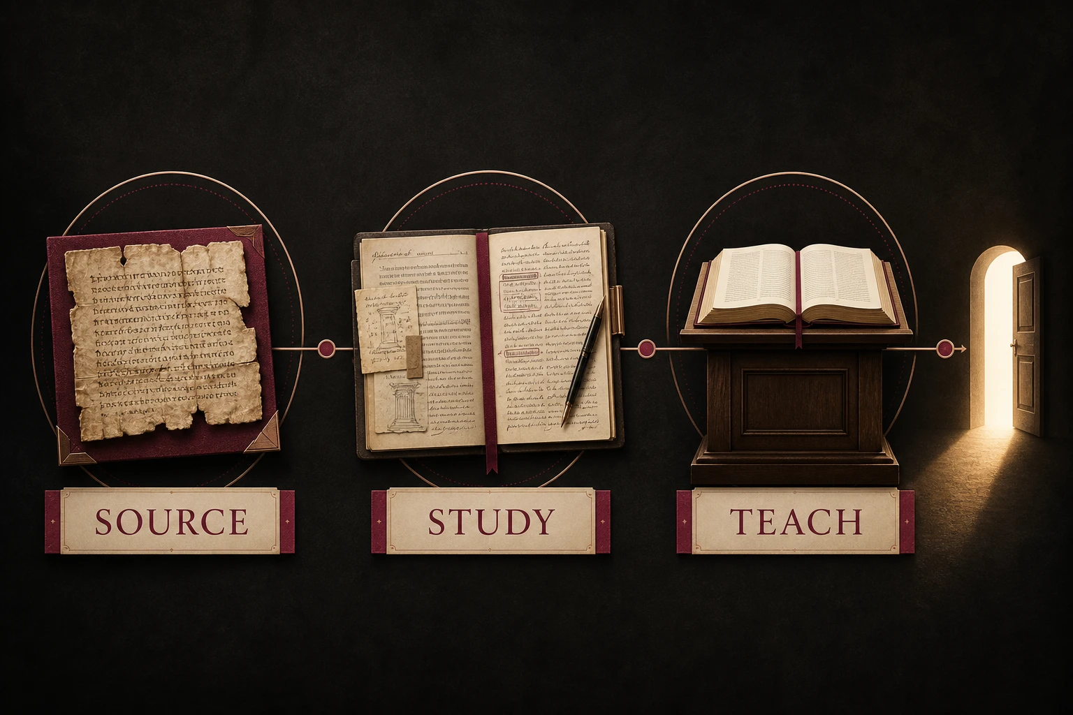 A clear source to study to teaching pathway for institutional Bible partnerships